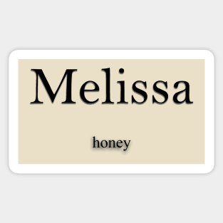 Melissa Name meaning Sticker